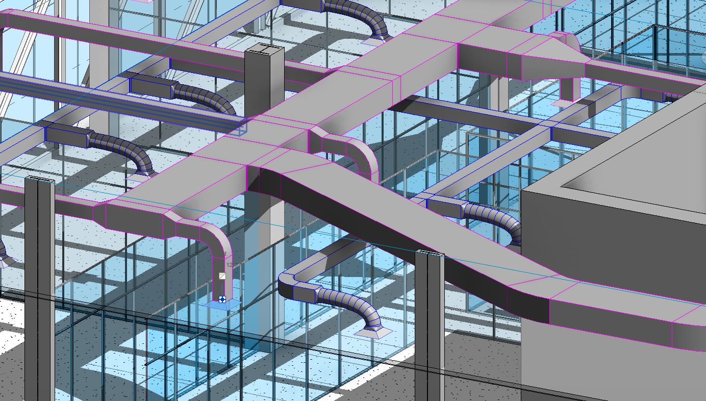 Revit MEP HVAC Ductwork Lay Out Supply Return Duct Diffusers VLOSA
